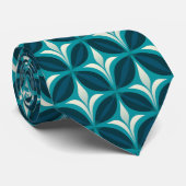 Cravate Motif circulaire verte Abstrait (Roulé)