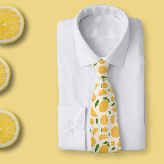 Cravate Motif citron