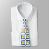 Cravate Motif Citron Agrumes (Attaché)