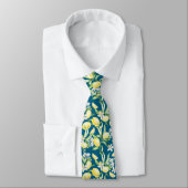 Cravate Motif Citron Agrumes (Attaché)