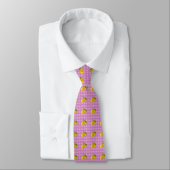 Cravate Motif Citron Agrumes (Attaché)