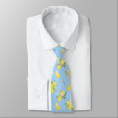Cravate Motif Citron Agrumes (Attaché)