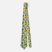 Cravate Motif Citron d'agrumes (Devant)
