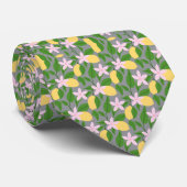 Cravate Motif Citron d'agrumes (Roulé)