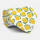 Cravate Motif Citron d'agrumes (Roulé)