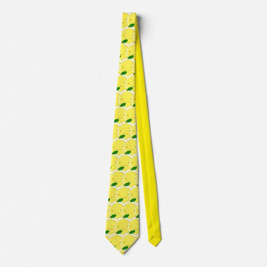 Cravate Motif citron rouge (Devant)