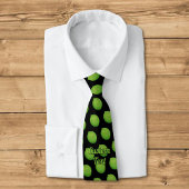 Cravate Motif Citron Vert