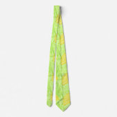 Cravate Motif citron vert citron clair (Dos)