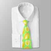 Cravate Motif citrons aquarelle (Attaché)