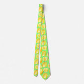 Cravate Motif citrons aquarelle (Dos)