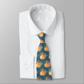 Cravate Motif Citrouille d'aquarelle orange (Attaché)