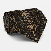 Cravate Motif classique foncé élégant (Roulé)