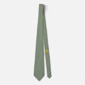 Cravate Motif classique vert (Devant)