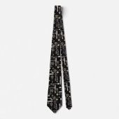 Cravate Motif clé style Steampunk (Devant)