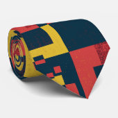 Cravate Motif Coloré (Roulé)