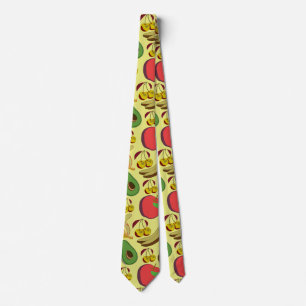 Cravate Motif coloré aux fruits tropicaux sans soudure