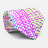 Cravate Motif coloré de plaid (Roulé)