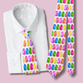 Cravate Motif coloré de sucette glacée Popsicle