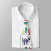 Cravate Motif coloré des boutons de chien (Attaché)