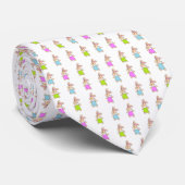 Cravate Motif coloré Maisy Bunnies (Roulé)