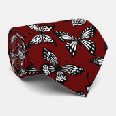 Cravate Motif coloré papillon (Roulé)