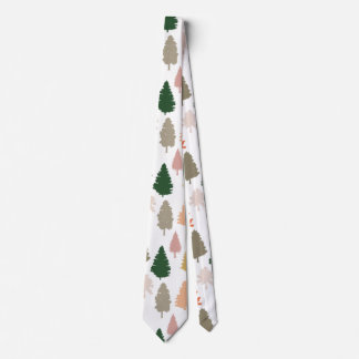 Cravate Motif Coloré Pine Tree