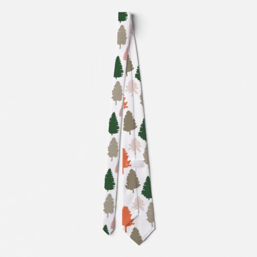 Cravate Motif Coloré Pine Tree (Dos)