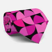 Cravate Motif coloré, Rose, Rose, Motif Floral (Roulé)
