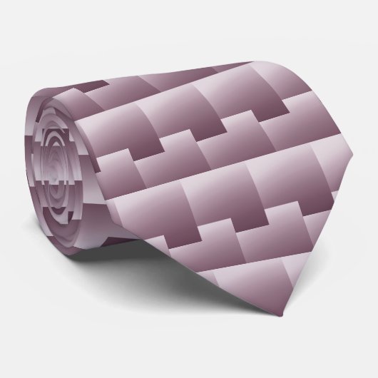 Cravate Motif contemporain rouge prune légère (Roulé)