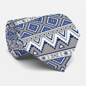 cravate motif cool aztec carrelé (Roulé)