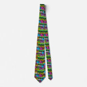 Cravate motif cool carrelé (Devant)