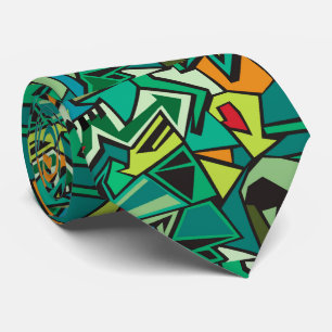 Cravate motif cool carrelé