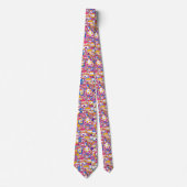 Cravate motif cool carrelé (Devant)