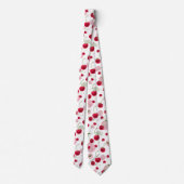 Cravate motif cool carrelé cerisier (Dos)