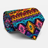 Cravate motif cool en aztèque (Roulé)