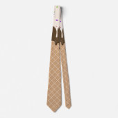 Cravate motif cool gaufre crème glacée (Devant)
