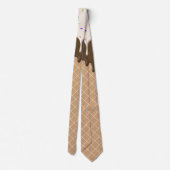 Cravate motif cool gaufre crème glacée (Dos)