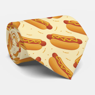 Cravate motif cool hot-dog