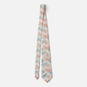 Cravate Motif corail côtier à l'aquarelle Boho Luxe (6) (Dos)