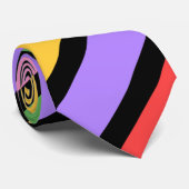Cravate Motif couleur mignonne rayures (Roulé)