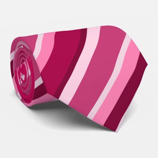 Cravate Motif couleur mignonne rayures (Roulé)