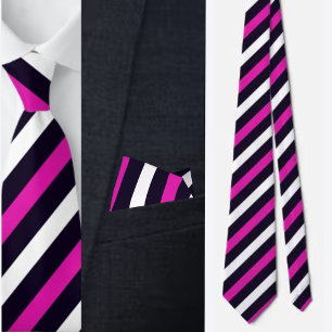 Cravate Motif couleur mignonne rayures