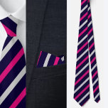 Cravate Motif couleur mignonne rayures<br><div class="desc">Couleur Cute Stripes Motif cravate.</div>
