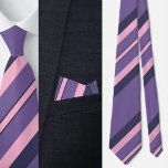 Cravate Motif couleur mignonne rayures<br><div class="desc">Couleur Cute Stripes Motif cravate.</div>