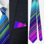 Cravate Motif couleur mignonne rayures<br><div class="desc">Couleur Cute Stripes Motif cravate.</div>