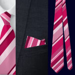 Cravate Motif couleur mignonne rayures<br><div class="desc">Couleur Cute Stripes Motif cravate.</div>