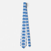 Cravate Motif Crabe Bleu (Devant)