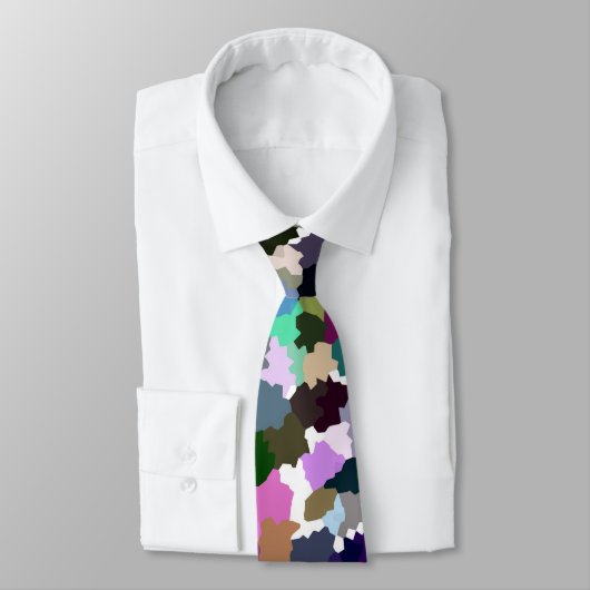 Cravate Motif cristal Abstrait multicolore (Attaché)