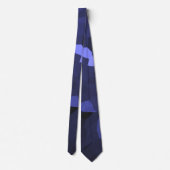 Cravate Motif Cristallisé Teinte Violette (Dos)
