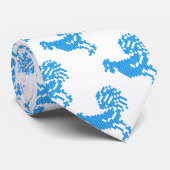Cravate Motif croisé Blue Roosters (Roulé)